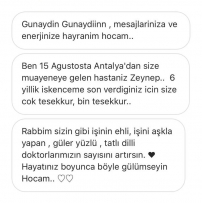 6 yıllık işkenceme son verdiniz.